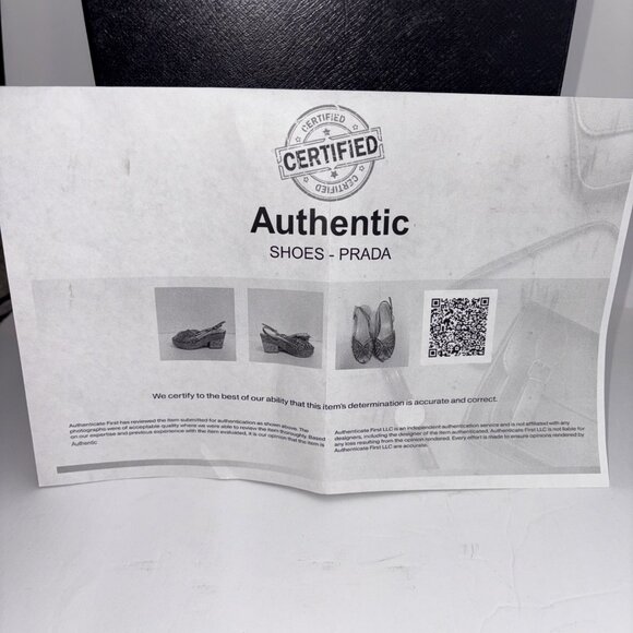 Vintage Prada Heels Gold Slingback Size EUR 37 US 7 with Box & Shoe Bags - Picture 16 of 16